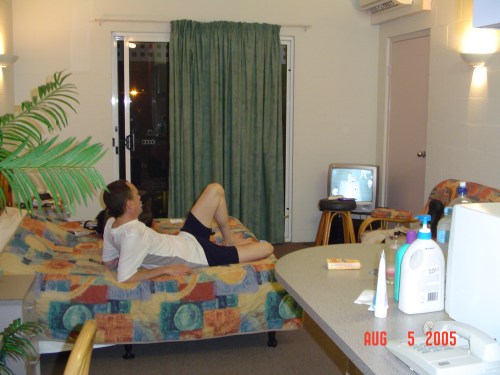 zy) WatchingCricketBeforePacking.jpg